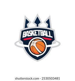 Basketball team symbol logo design vector, Basketball club logo template for sport team
