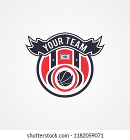 Basketball Team Tournament Logo Template