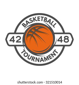 Basketball template Logo, badge, emblem.