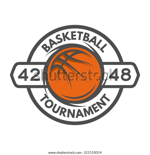 Basketball Template Logo Badge Emblem Stock Vector (Royalty Free) 321510014