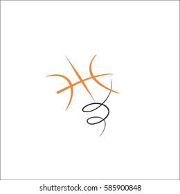 Basketball. Template for logo design