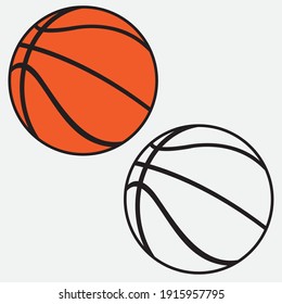 basketball templates with two types, colored and plain. for templates