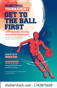 Basketball Tournament Flyer Graphic Template