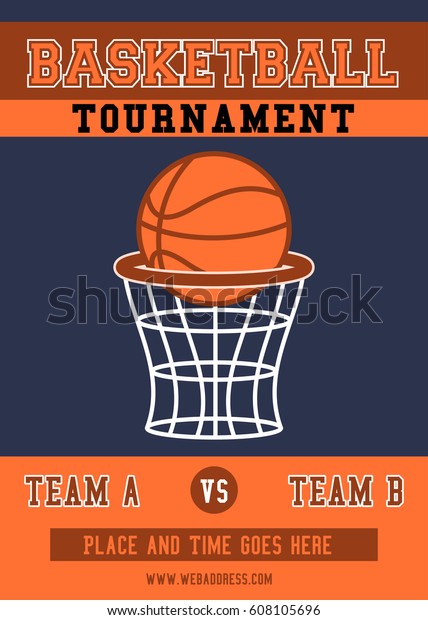 Basketball Tournament Flyer Template from image.shutterstock.com