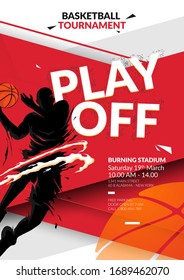 Basketball Tournament Flyer Sport Template