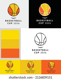 Basketball Tournament logo, branding template