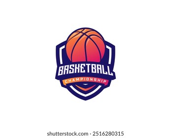 Modelo de Design de Logotipo de Torneio de Basquete