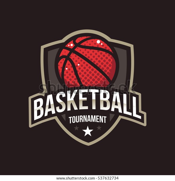 Basketball Tournament Logos American Logo Sport Stock Vector (Royalty ...