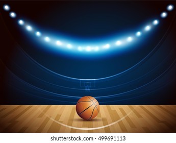 Basketball tournament, modern sports vector design.