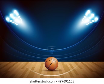 Basketball tournament, modern sports vector design.