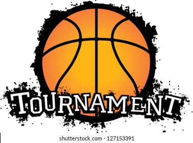 Basketball Tournament Vector Graphic