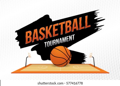 Basketball tournament. Vector illustration