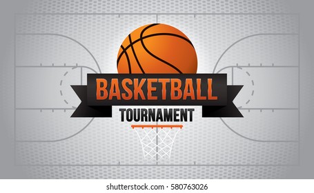 Basketball tournament. Vector illustration