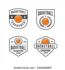 Basketball Tournament Vector Logo Collections