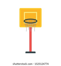 Basketball tower icon. Flat illustration of basketball tower vector icon for web design