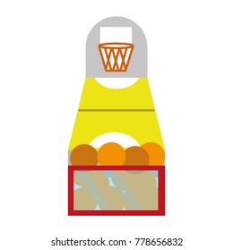 Basketball of toy game and play theme Isolated design Vector illustration
