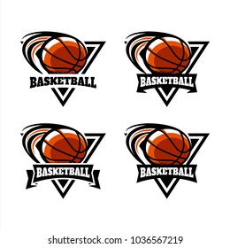 Basketball Triangle Logo