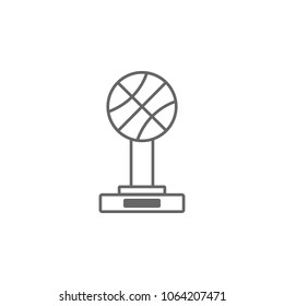 Basketball Trophy cup, award, vector icon. Simple element illustration. award symbol design template. Can be used for web and mobile on the white background