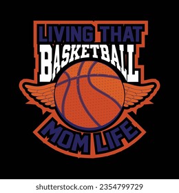 basketball tshart design vector art