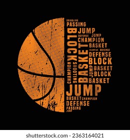 Basketball t-shirt and apparel design