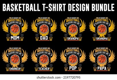 Paquete de diseño de camisetas de baloncesto, Juego de camisetas gráficas personalizadas de baloncesto, vector de juego de baloncesto, silueta de jugador de baloncesto