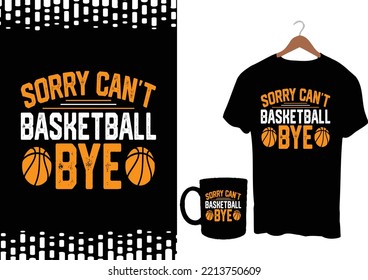 Basketball T-Shirt Design. Basketball eye-catching t-shirt design.