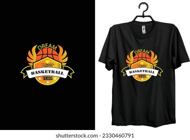 Basketball t-shirt design Funny Gift item for Basketball Lover  Player.