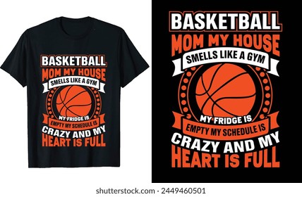 Basketball t-shirt design, basketball quotes, basketball typography with Basketball elements vector 
