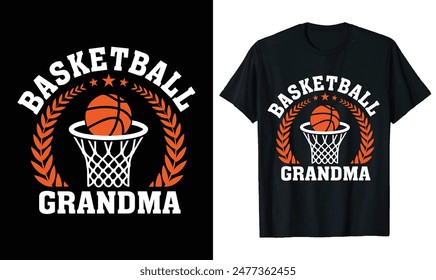 Basketball t-shirt design, basketball quotes, Basketball typography sport t shirt design for Basketball Grandma