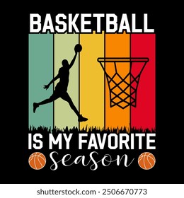  Basketball t-shirt Design Template. Basketball typography, t-shirt graphics. Vector illustration