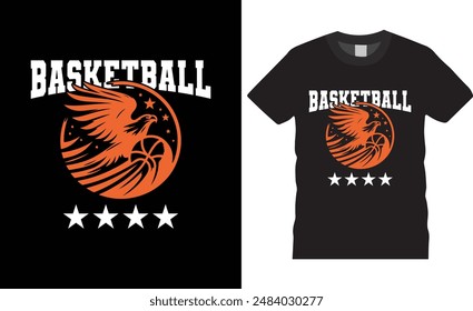 Basketball T-shirt design vector illustration. print-ready t-shirt, Basketball design, graphic typography design, premium quality, basketball graphic design, tropical print.