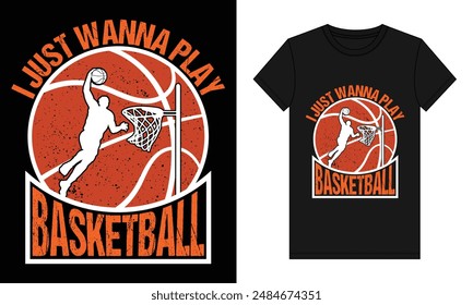 Basketball T-shirt Design, Vector. Typography, Vintage Retro style t-shirt Design, graphic with quotes