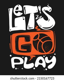 Basketball t-shirt graphics print design, vector illustration.