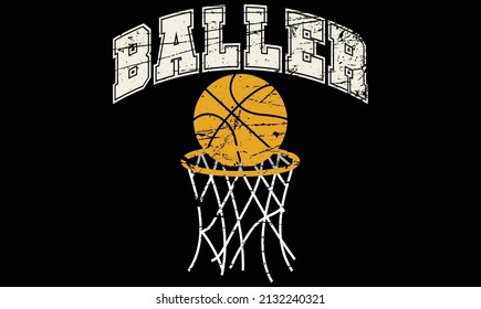 Basketball T-shirt Vector Design. Eps-10.