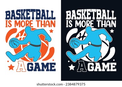 basketball typography graphic t shirt design basketball is more than a game 