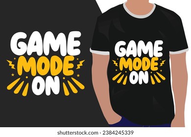 basketball typography graphic t-shirt design. game mode on