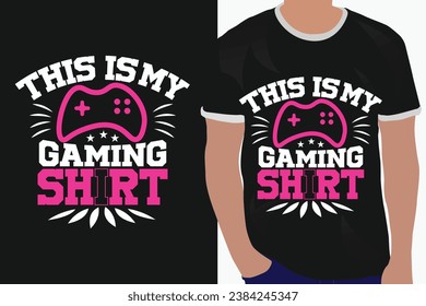 basketball typography graphic t-shirt design. this is my gaming shirt