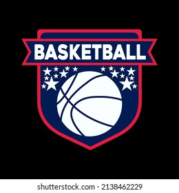 Basketball Typography High-Quality T-shirt Design Template, Sticker, Jersey, Logo