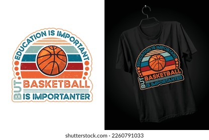 Vector de diseño de camisetas deportivas de la tipografía de baloncesto. Tipografía, camiseta de estilo retro vintage, gráfico con cita. Plantilla de diseño de camisetas preparada para imprimir tipografía de baloncesto.