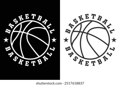 Basketball Typography, Basketball Vector, vector, Basketball Lineart, Basketball silhouette, Sports silhouette, Game vector, Game tournament