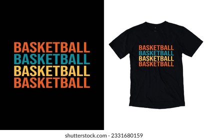 Tipografía de baloncesto diseño vectorial de camisetas, diseño de camisetas deportivas, diseño de camisetas de baloncesto para impresión
