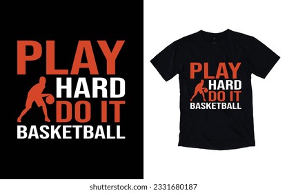 Basketball typography vector t-shirt design, Sports t-shirt design, Basketball t-shirt design for print

