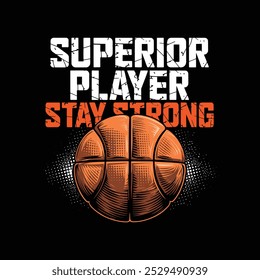 Basketball typography vector t-shirt design, Sports t-shirt design, Basketball t-shirt design for print