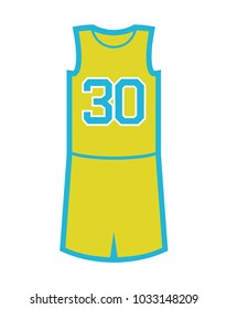 Basketball Uniform Illustration Stock Vector (Royalty Free) 1033148209 ...