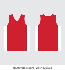 Basketball Uniform Jersey design. Singlet design vector.