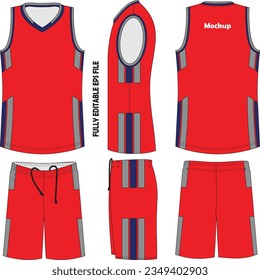 Basketball Uniform Mock ups Vectors