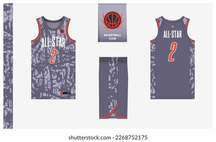 Premium Vector  Basketball uniform shorts, template for