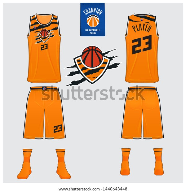 Download Basketball Uniform Mockup Template Design Basketball Stock Vector Royalty Free 1440643448