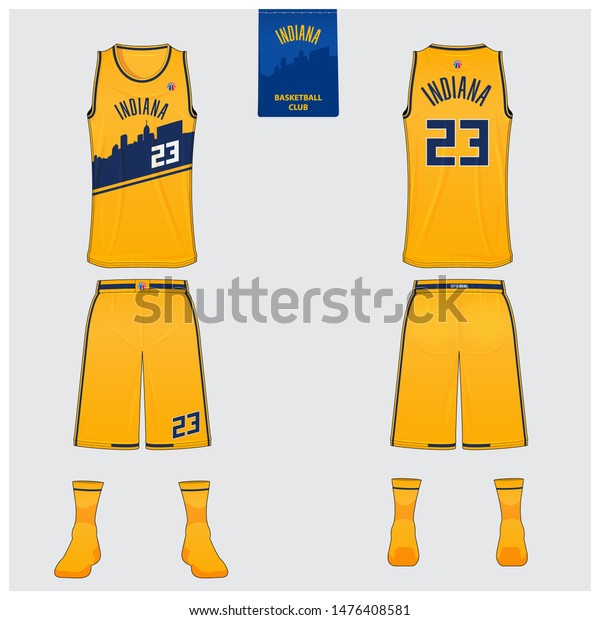 Download Basketball Uniform Mockup Template Design Basketball Stock Vector Royalty Free 1476408581