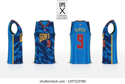 Basketball jersey side view Royalty Free Stock SVG Vector